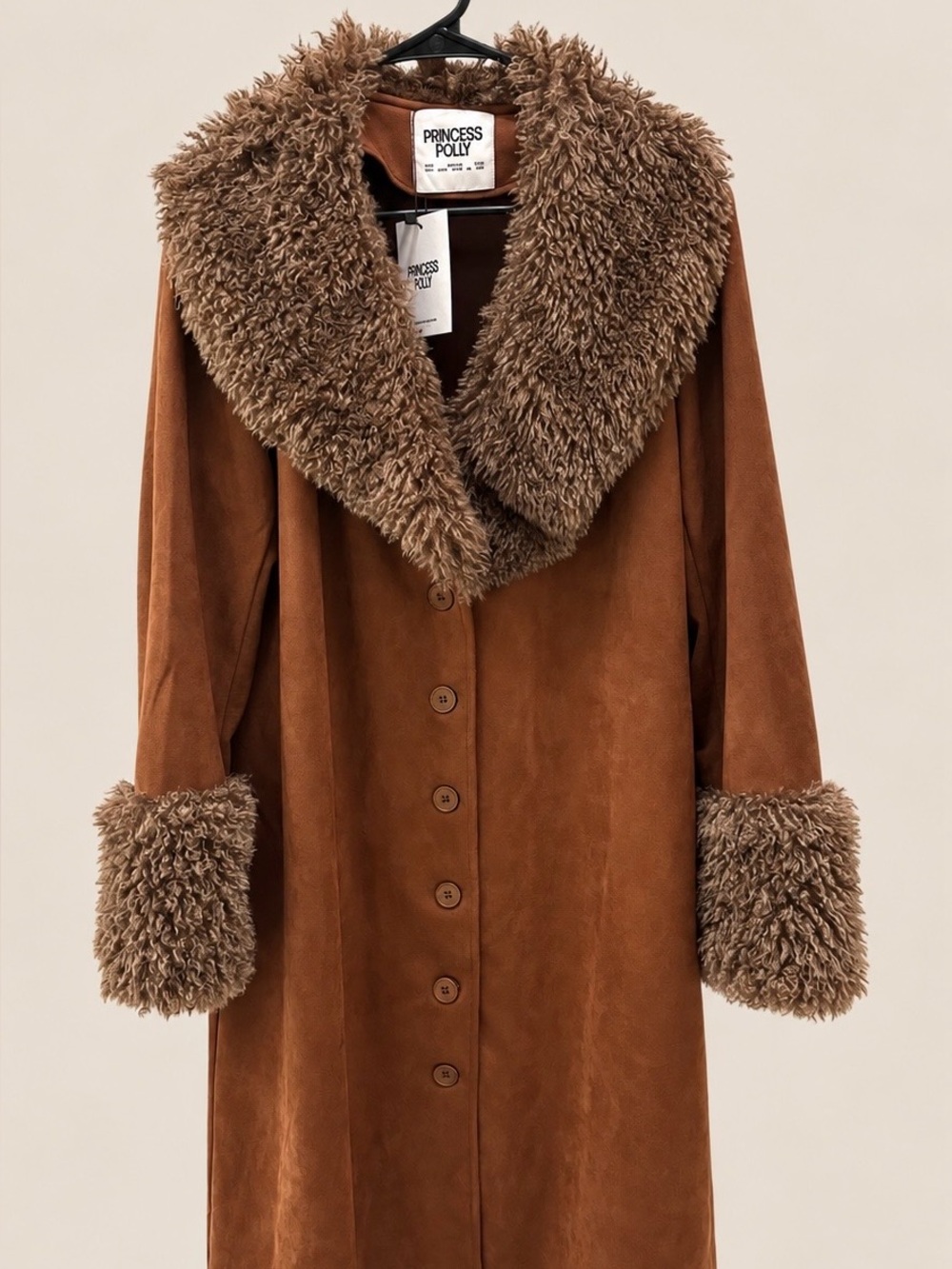 NWT Princess Polly After Party Shearling Jacket